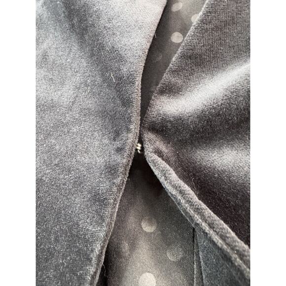 J Crew Womens Blazer 6 Black Velvet Broadway Jacket Minimalist Preppy Feminine - Picture 12 of 13